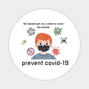 Prevent covid-19 Magnet